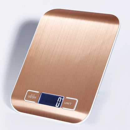 Flat Stainless Steel Kitchen Electronic Scale