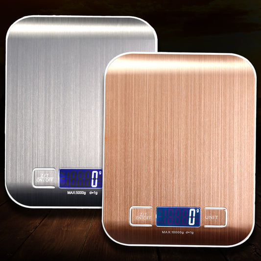 Flat Stainless Steel Kitchen Electronic Scale
