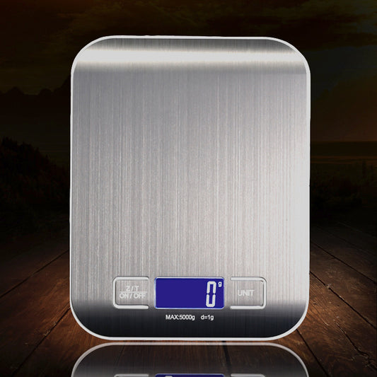 Flat Stainless Steel Kitchen Electronic Scale
