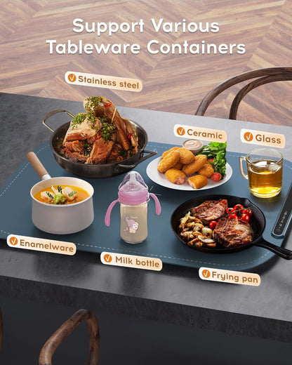 Electric food warmer mat