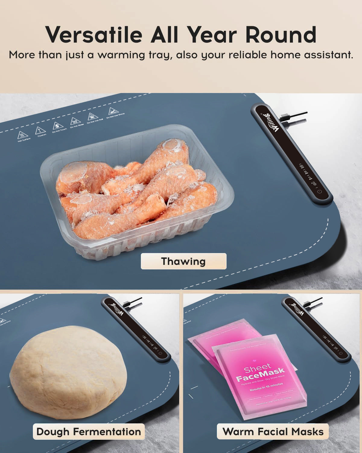 Electric food warmer mat