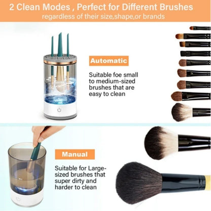 Makeup Brush Cleaner Automatic Rotating Makeup Brush Cleaner
